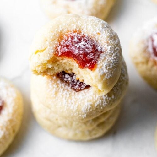 Guava Cream Cheese Thumbprint Cookies - Masala And Chai