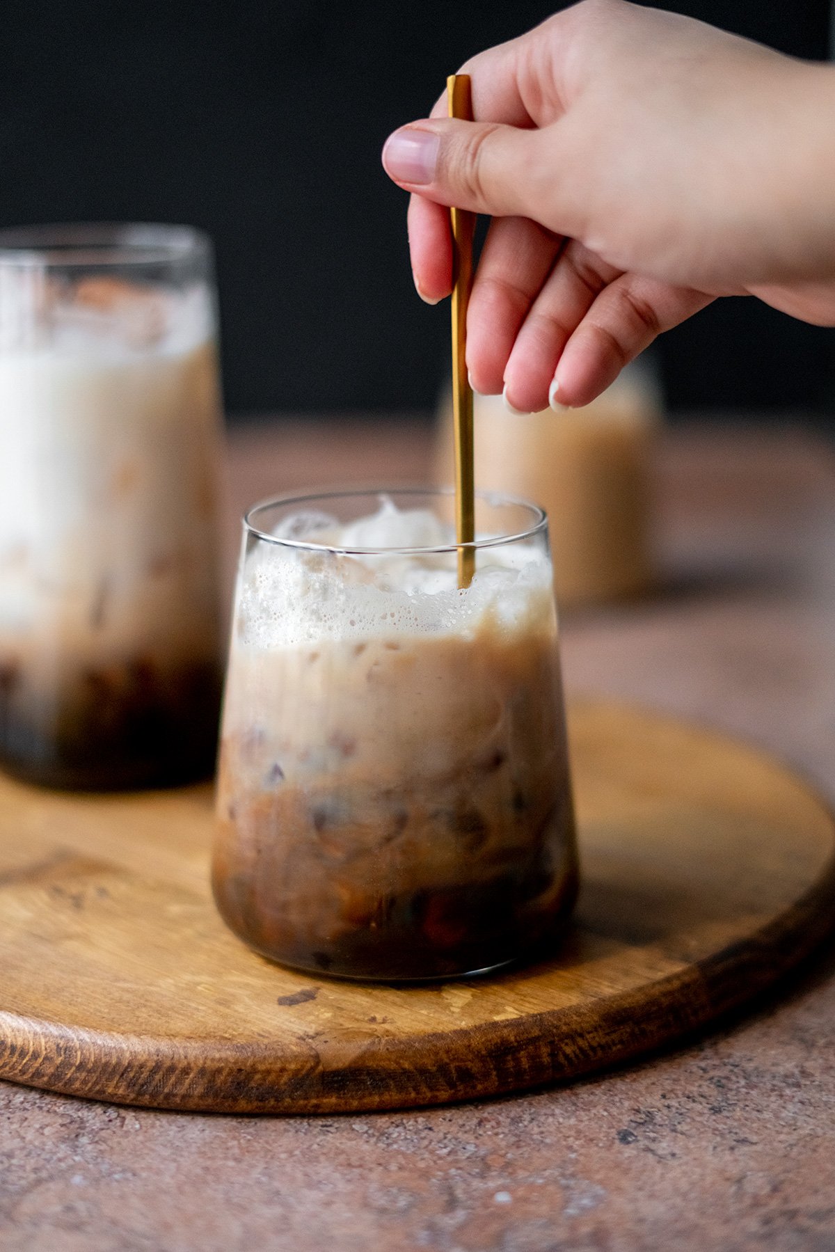 Iced Brown Sugar Latte with Shaken Espresso. - Half Baked Harvest