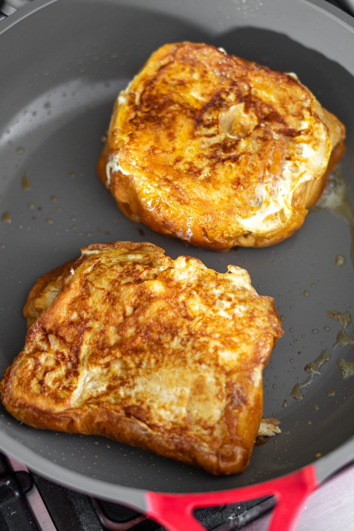 pan fried two brioche french toast