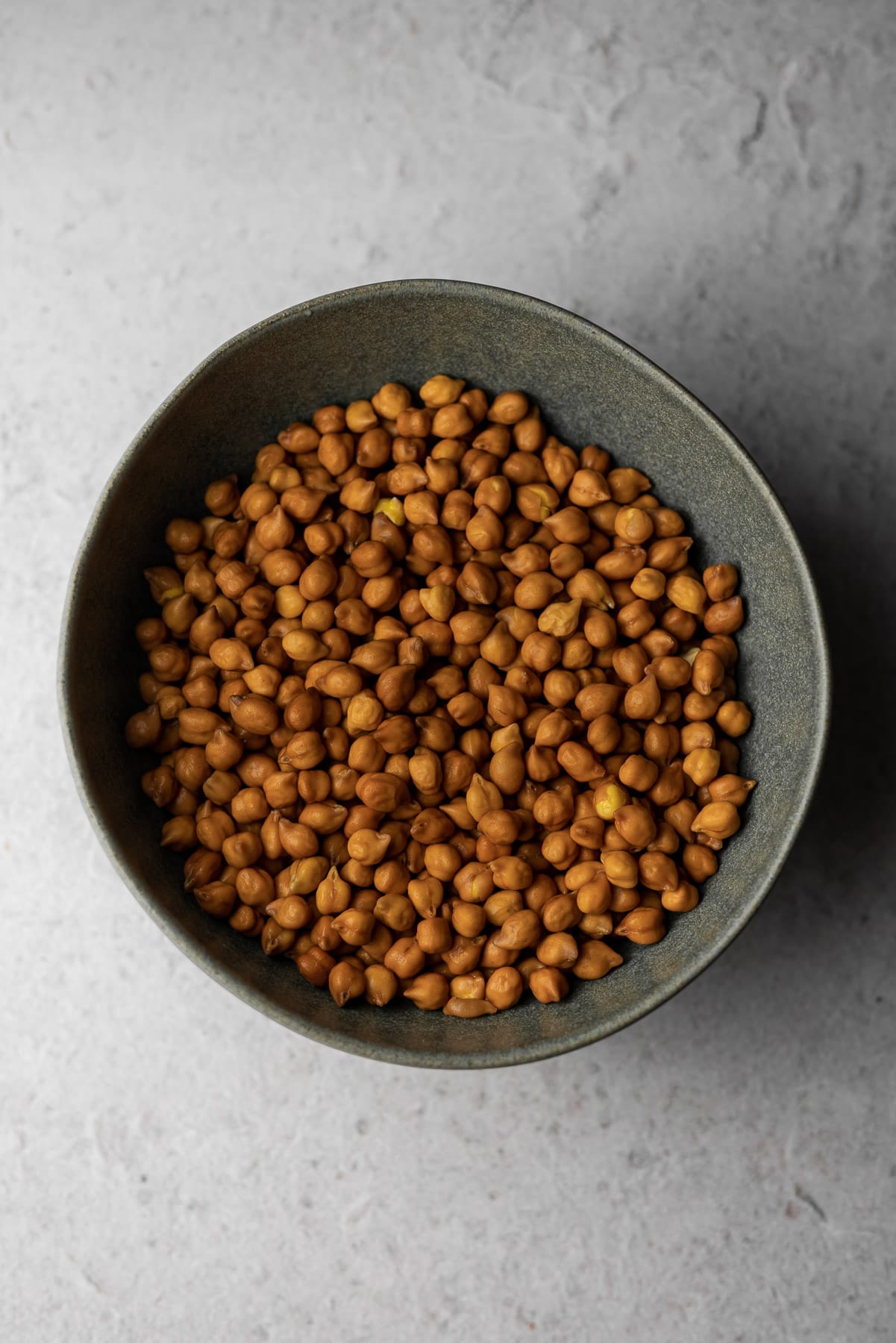 dry black chickpeas in a bowl