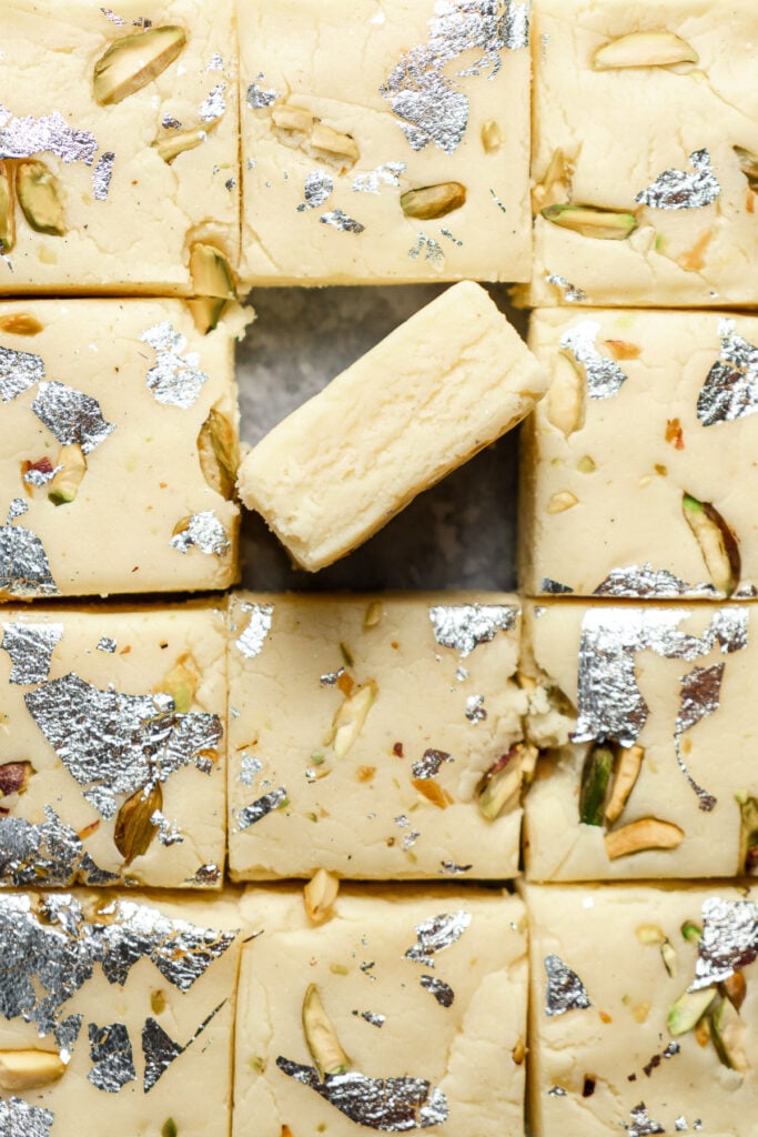 Plain Milk Barfi (Indian Milk Fudge) - Masala and Chai