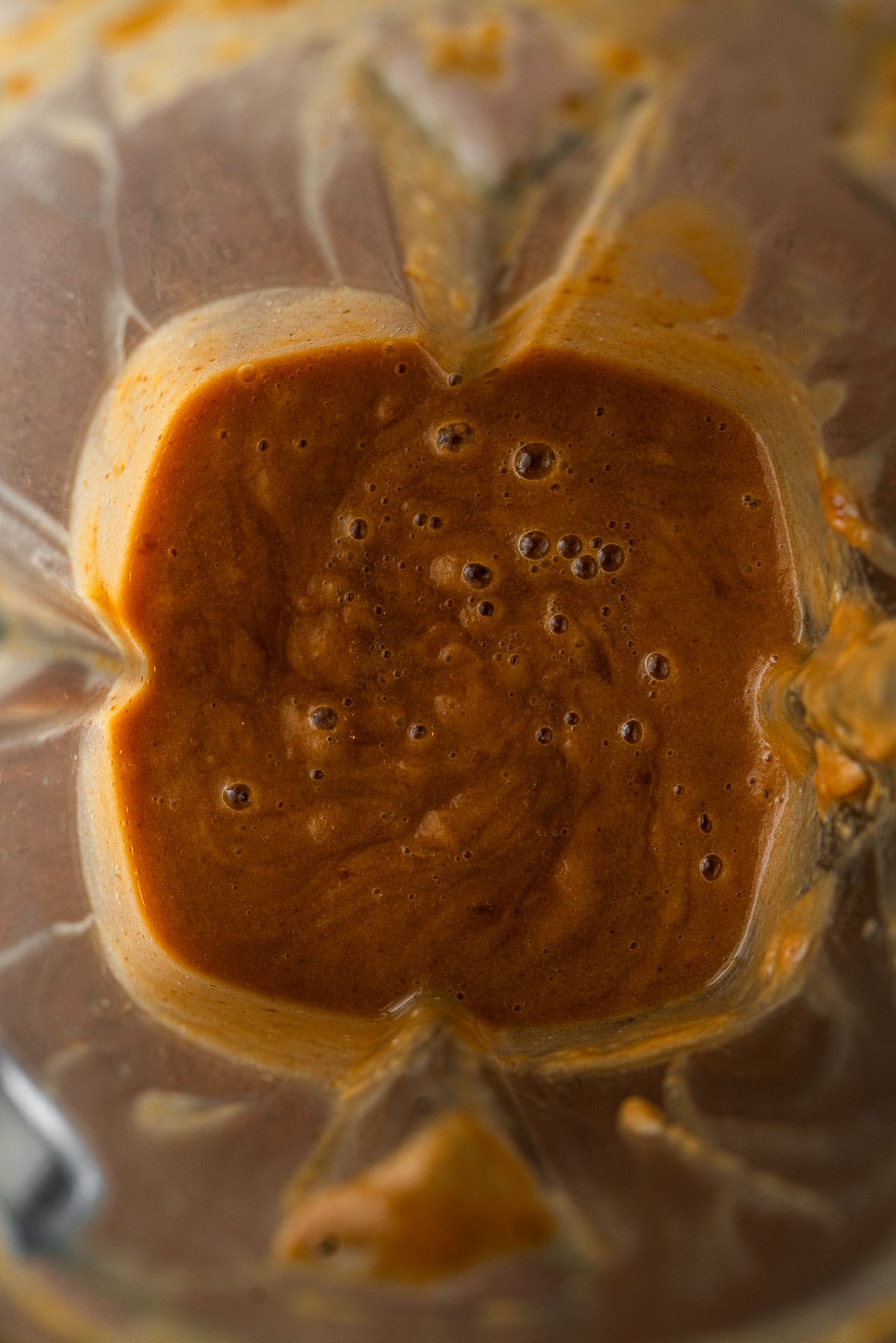 Blended medjool dates and tamarind in a Vitamix blender.
