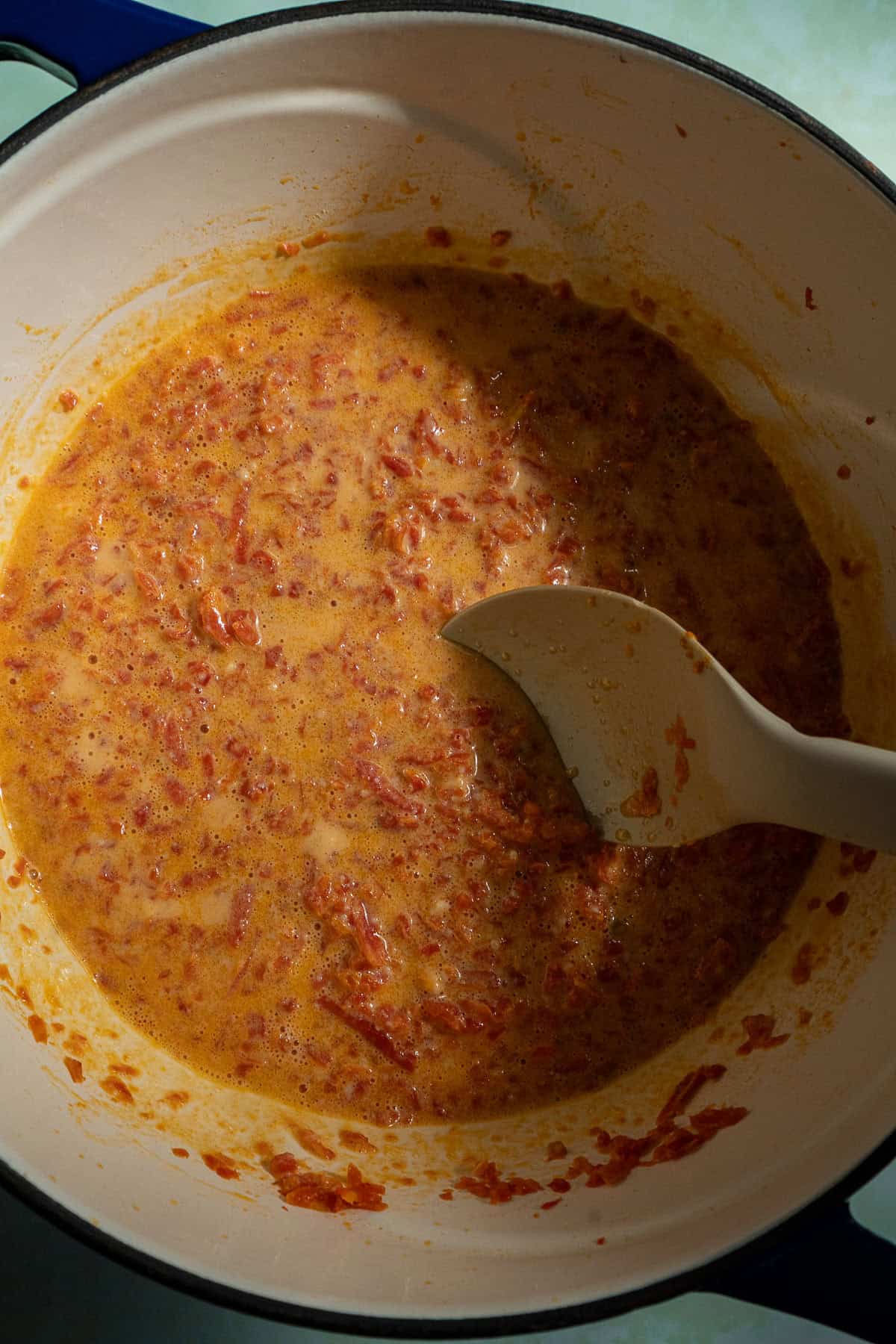 Gajar ka halwa slow simmered in milk.